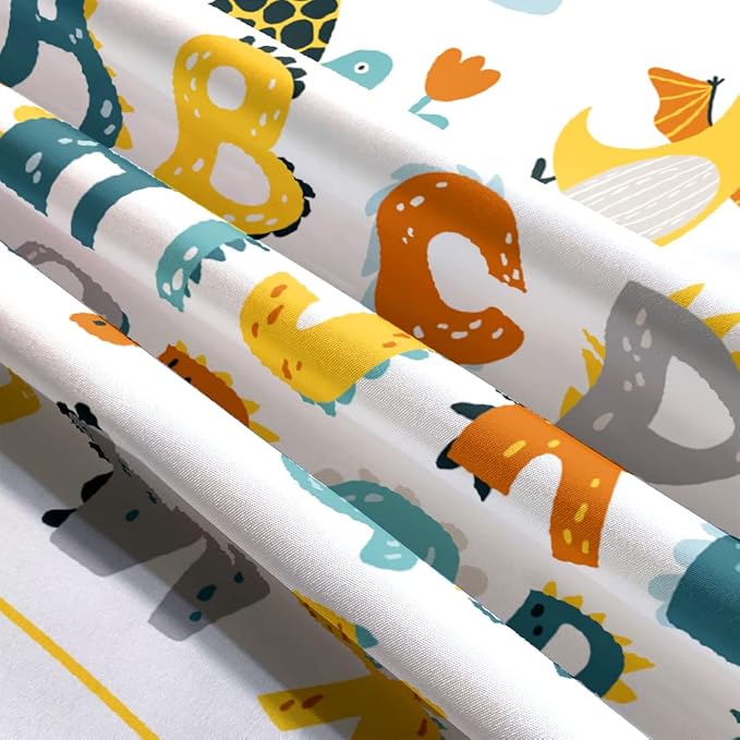 Alphabet Poster Tapestry for Kids Boys Girls Bedroom, ABC Learning for Toddlers Cute Dinosaur Art Educational Tapestries Wall Hanging Classroom Living Room Office Decor 60X40"