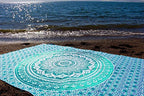 Popular Handicrafts Tapestry Wall Hanging Hippie Ombre Mandala Bohemian Hippy Intricate Indian Tapestry 54 x 82 Inches (140cm x 210 cm), Green - color: Green, size: 82"L x 54"W