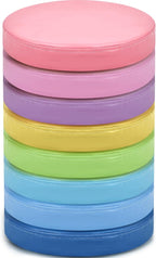 Juexica 8 Pcs Extra Thick Flexible Seating Floor Cushions Assorted Colored Floor Pillow Classroom Seat Cushions Soft Classroom Seating for Kids Learning Daycare School Chair(Macaron Color)