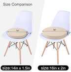 Tromlycs Round Chair Seat Cushion Pad 14 inch for Circle Stool Chairs Non Slip Decorative Foam Cushion Pillow, 1 Piece, 14 x 14 inches, Beige