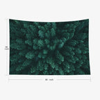 EMMTEEY Forest Tapestry Wall Hanging Pine Tree Evergreen Fir Forest Wall Tapestry for Living Room 60X50 Green Backdrop Dorm Room Decor