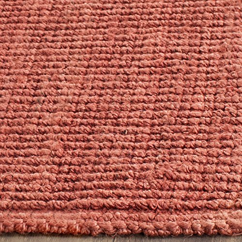 SAFAVIEH Natural Fiber Collection Runner Rug - 2'6" x 6', Rust, Handmade Jute, Farmhouse Style, Chunky Textured Thick Pile (NF447C) - color: Rust, size: 2'6" x 6' (Runner)