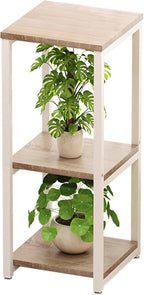 Plant Stand Indoor Corner Tall 3 Tier Metal Modern Flower Storage Plant Shelf Holder for Living Room Balcony Garden,White (3 Tier-White)