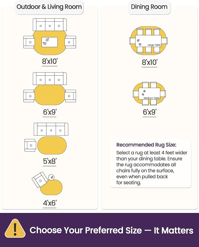 DEXI Jute Area Rug Natural Fiber 8x10 Oval, Woven Braided Durable Farmhouse Design Rugs for Living Room, Bedroom Dinning Room Office Outdoor Patio Beige