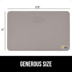 GORILLA GRIP Extra Thick Patent Pending Supportive Foam Kneeling Pad, 2 PK, Large Cushion Knee Pads for Gardening, Baby Bath, Dirt and Water Resistant, Workout and Garden Supplies, 17.5x11, Gray
