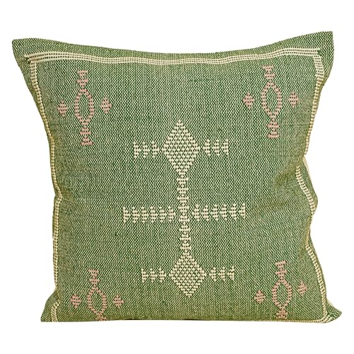 Indian Cotton Cushion Cover Sabra Kilim Pillow Cover Designer Decorative Sofa 18x18 Inche Handwoven Cushion Case for Farmhouse Home Decor Spring Decorative Pillow (Pattern 6) - color: Pattern 6