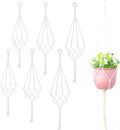6 Pack Macrame Plant Hanger Indoor Hanging Planter for Plants Holder with 3 Sizes 23.62",31.5",39.37" Crochet Plant Holder Stand,for Home Bedroom Window Farmhouse Decor