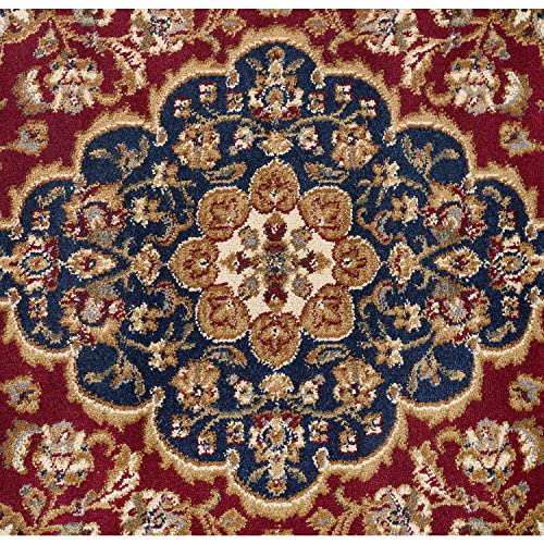 2x8 Hallway Runner Rug | Kitchen, Walkway, Entryway Rugs | Traditional, Oriental | Red 2'3'' x 7'3'' - color: Red - Kirsten, size: 2'3" x 7'3" (Rectangular)