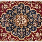 2x8 Hallway Runner Rug | Kitchen, Walkway, Entryway Rugs | Traditional, Oriental | Red 2'3'' x 7'3'' - color: Red - Kirsten, size: 2'3" x 7'3" (Rectangular)