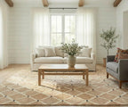 Hand Woven Jute Rug 4'x6' Area Rug - Rectangular Handcrafted Premium Geometric Design, Indoor Reversible Natural Fiber Rugs - Rustic Farmhouse Carpet for Living Room, Hallway, Bedroom - Natural - size: 4' x 6' (﻿Rectangular)