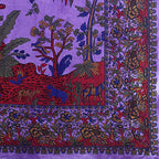 Popular Handicrafts Indian Hippie Bohemian Beautiful Tie Dye Tree of Life Birds Curtain Panels Purple - color: Purple, size: 38"W x 83"L (Pack of 2)