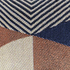 Anji Mountain Square Pouf, Martinique Orange, 18" x 18" x 18", Multicolor - color: Martinique Orange