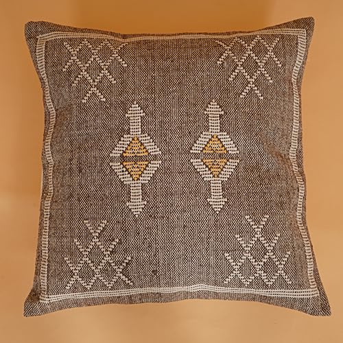 Indian Cotton Cushion Cover Sabra Kilim Pillow Cover Designer Decorative Sofa 18x18 Inche Handwoven Cushion Case for Farmhouse Home Decor Spring Decorative Pillow (Pattern 12) - color: Pattern 12