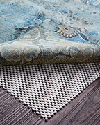 Veken 2.5x14 Ft Rug Pad Gripper for Hardwood Floors, Non Slip Rug Pads for Area Rugs, Thick Rug Grippers for Tile Floors, Under Carpet Anti Skid Mat, More Than 99 Pcs Anti-Slip Solid Square Pattern - size: 2'6" x 14' (Rectangular), style: White