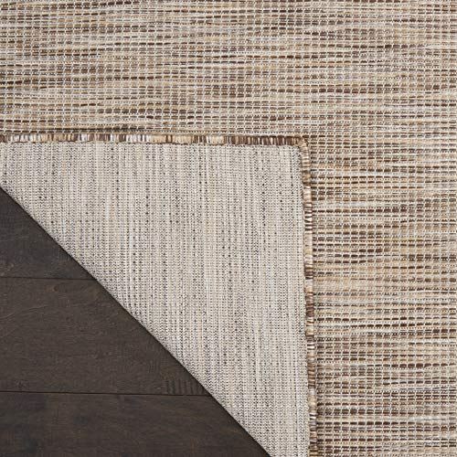 Nourison Home Positano Beige 2'2" x 10' Area Rug - Easy Clean, Non Shedding, Bed Room, Living Room, Dining Room, Kitchen (10' Runner) - color: Beige, size: 2'2" x 10' (Runner)