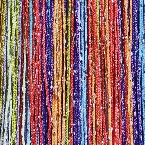 ave split Decorative Door String Curtain Wall Panel Fringe Window Room Divider Blind Divider Tassel Screen Home 100cm*200cm (Colorful18) - color: Colorful18