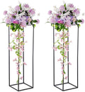 Black Plant Stand Indoor: 39.4” Tall Pedestal Stand for Wedding Centerpieces Party Event Center Pieces Decoration for Table Home Decor 2 PCS