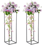 Black Plant Stand Indoor: 39.4” Tall Pedestal Stand for Wedding Centerpieces Party Event Center Pieces Decoration for Table Home Decor 2 PCS