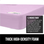 GORILLA GRIP Extra Thick Patent Pending Supportive Foam Kneeling Pad, 2 PK, Large Cushion Knee Pads for Gardening, Baby Bath, Dirt and Water Resistant, Workout and Garden Supplies, 17.5x11 Purple