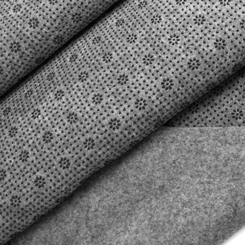Pllieay 72x118 Inch Non Slip Final Backing Cloth, Vinyl Primary Tufting Cloth Backing Fabric, Non Slip Pad with Plum Blossom Pattern for Carpets Rug Tufting Gun Cushion Punch Needle - size: 6' x 9'10" (Rectangular)
