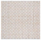 SAFAVIEH Natural Fiber Collection Area Rug - 6' Square, Natural & Blue, Handmade Jute & Wool, Ideal for Living Room, Bedroom, Dining Space (NFB225N) - color: Natural/Blue, size: 6' x 6' (Square)