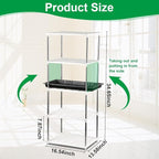 5 Layer Seed Starter Tray, Plant Stand, Storage for Nursery Pot Seedling Cell Tray Container Indoor/Outdoor Plant Rack Holder (White)