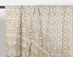 Popular Handicrafts Printed Curtains Panels Set of 2 Indian Hippie Bohemian Beautiful Elephant Mandala Curtain Panels White Gold 42x100 Inch - color: White and Gold, size: 42"W x 100"L (Pack of 2)