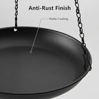 Hanging Planter for Indoor Outdoor, Plant Hanger, Hanging Plant Holder, Plant Pot Shelf Basket for Window Wall Ceiling Garden with Chains and Hooks, 2Pcs (Round)