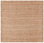 SAFAVIEH Natural Fiber Collection Area Rug - 6' Square, Natural, Handmade Jute, Ideal for The Living Room, Bedroom, Dining Room (NF402A-6SQ) - size: 6' x 6' (Square)