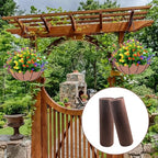 SnowTing 2 Roll Felt Liner Roll, 15.7 x 118 Inch Cuttable Non Woven Fabric Coconut Basket Liner, Brown Flower Pot Mat Roll for Hanging Planter, Window Box, Raised Garden Bed, Animal Pet Pad