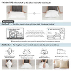 MIULEE Pack of 4 12x18 Outdoor Pillow Inserts, Water-Resistant Throw Pillow Inserts Decorative Premium Rectangle Pillow Stuffer Sham for Porch Swing Couch Sofa Cushion Patio Furniture - size: 12x18 Inch (Pack of 4)