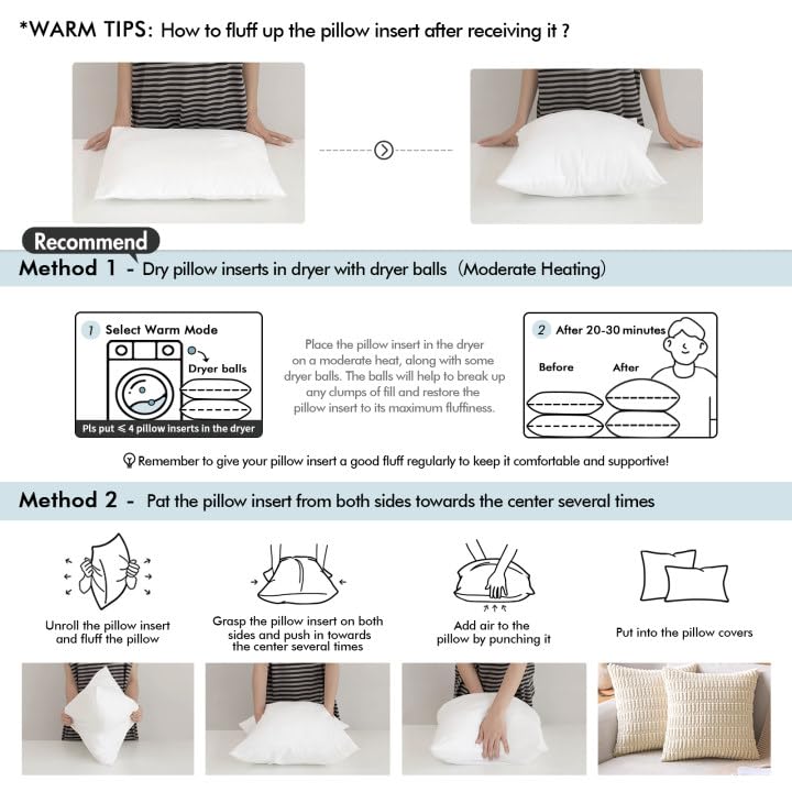 MIULEE Pack of 4 17x17 Outdoor Pillow Inserts, Water-Resistant Throw Pillow Inserts Decorative Premium Square Pillow Stuffer Sham for Porch Swing Couch Sofa Cushion Patio Furniture - size: 17x17 Inch (Pack of 4)