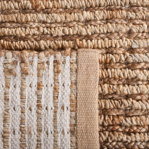 SAFAVIEH Area Rug 3x5 - Natural Fiber Collection - Natural Brown, Handmade Jute, Farmhouse Style, Chunky Textured Thick Pile (NF750C) - color: Natural, size: 3' x 5' (Rectangular)