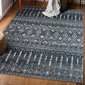ReaLife Machine Washable Area Rug Runner - Living Room Bedroom Bathroom Kitchen Entryway Office - Padded Low Pile Stain Resistant Premium - Geometric Moroccan Diamond - Jace 3' x 5' - color: Jace, size: 3' x 5' (Rectangular)