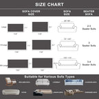 ROOMLIFE Black Sofa Cover, Vintage Boho Couch Cover for 3 Cushion Sofa, Non Slip Chenille Sofa Slipcovers for Dog, Washable Furniture Sofa Protector Cover with Tassel for Living Room, 71''X118”