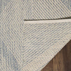 SAFAVIEH Montauk Collection Accent Rug - 2' x 3', Light Blue, Handmade Cotton, Ideal for High Traffic Areas in Entryway, Living Room, Bedroom (MTK821B) - color: Light Blue, size: 2' x 3' (Rectangular)