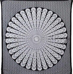 Bless International Handmade Indian hippie Bohemian Psychedelic Peacock Mandala Wall hanging College Dorm Beach Throws Table Cloth Bedding Tapestry (Black White, Queen(84x90Inches)(215x230Cms)) - color: Black White, size: 90"L x 84"W