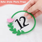 Boho Baby Blanket Butterfly Monthly Milestone Bohemian Floral Girl Photo Prop Sage Green and Pink Blanket Ideas for Personalized Baby Stuff Shower Newborn Decorations Nursery Gift Decor Mom