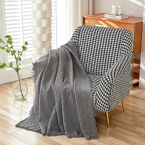 AIVIA Chair Single Seat Cover Sheet Blanket Tablecloth, Throw Cushion Covers for Chairs, 1 Cushion Furniture Decor Slipcovers Protector for Dogs Cats Table Cloth Fabric Dark Gray - color: Dark Gray, size: 51” x 71”