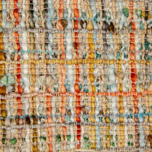 Creative Co-Op Woven Acrylic Bouclé Throw Blanket with Fringe, Multicolor