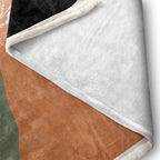 Boho Orange Mid Century Blankets Abstract Modern Throw Blanket Minimalist Sun Aesthetic Soft Warm Bed Bedding Women Blankets for Couch Bedroom Sofa Office Cozy Flannel Blankets 50"X60"