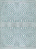 Nourison Home Positano Aqua 9' x 12' Area Rug - Easy Clean, Non Shedding, Bed Room, Living Room, Dining Room, Kitchen (9' x 12')