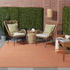 Nourison Home Positano Terracotta 2'2" x 10' Area Rug - Easy Clean, Non Shedding, Bed Room, Living Room, Dining Room, Kitchen (10' Runner) - color: Terracotta, size: 2'2" x 10' (Runner)