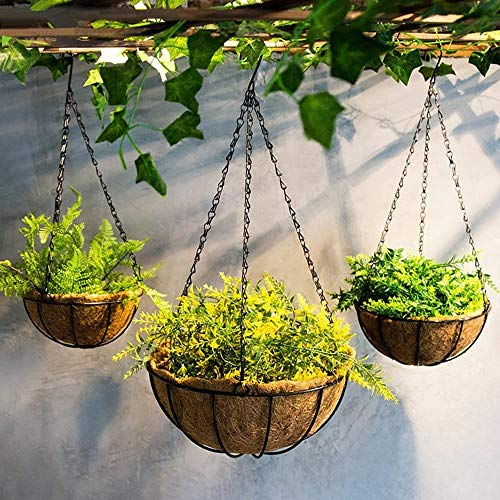4pcs 22 inch Black Hanging Basket Chain with Hooks Flower Plant Pot Replacement Chain Hanger for Bird Feeders,Planters,Lanterns and Ornaments - size: 22 inch (4pcs)