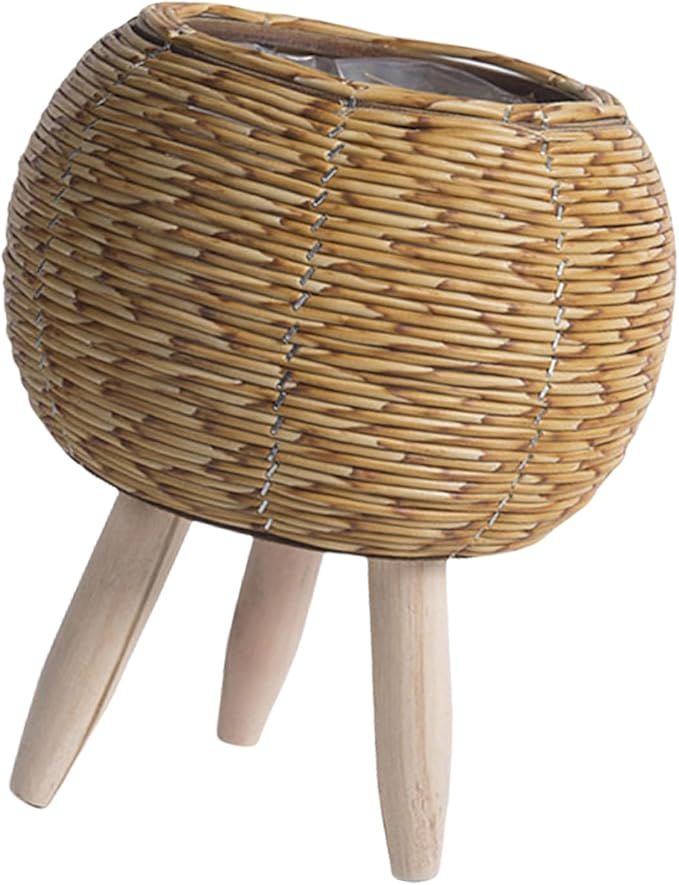 Handwoven Flowers Basket Handwoven Storage Basket Flowers Baskets Plant Pots Bonsais Succulents Container Decorations