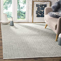 SAFAVIEH Boston Collection 8' x 10' Grey BOS682E Handmade Flatweave Cotton Area Rug - color: Grey, size: 8' x 10' (Rectangular)