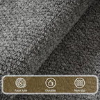 Softlife Hallway Runner Rug 2x6 ft Faux Jute Rug Washable Entryway Hall Carpet Runner Modern Farmhouse Laundry Room Rugs Kitchen Rugs Long Carpet for Bathroom, Grey - color: Grey, size: 2' x 6' (24"x72")