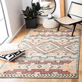 SAFAVIEH Kilim Collection Area Rug - 5' x 8', Natural & Blue, Handmade Flat Weave Jute, Ideal for High Traffic Areas in Living Room, Bedroom (KLM760M) - size: 5' x 8' (Rectangular)