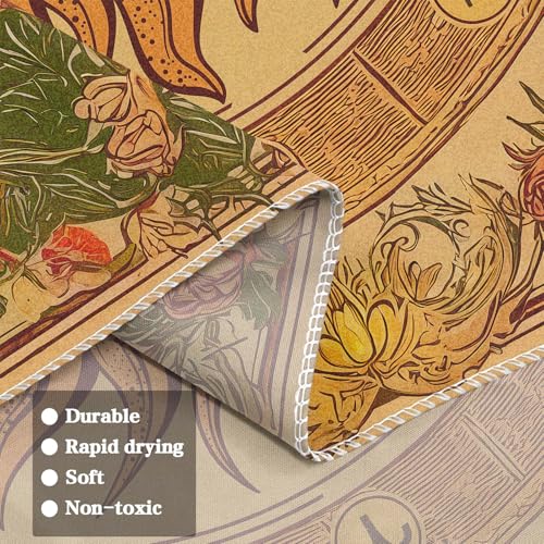 Gruaoihy Yellow Vintage Sun and Moon Tapestry, Boho Indie Aesthetic Constellation Wall Art with Floral Sunflowers for Bedroom Living Room Decor, Orange 44x60 inches - color: Vintage Sun and Moon, size: 60"L x 44"W