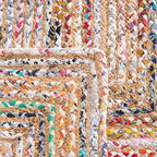 SAFAVIEH Cape Cod Collection Area Rug - 2'3" x 5', Beige & Multi, Handmade Jute & Cotton, Woven Braided Design (CAP202B) - color: Beige/Multi, size: 2'3" x 5' (Rectangular)